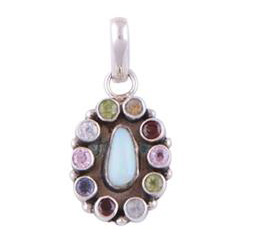 Cabochon & Cutstone Silver Pendants