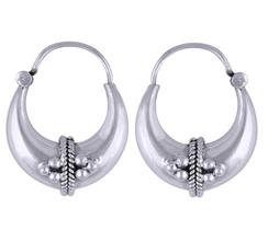 Silver Plain Earrings